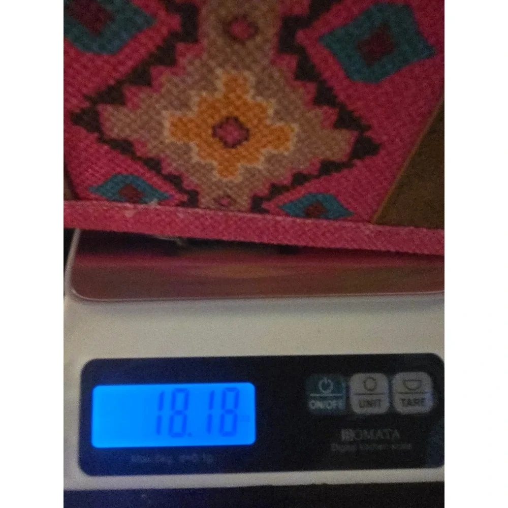 Wrangler Magenta Pink Southwestern Canvas Tote Crossbody Bag WGS302-9121-HPK